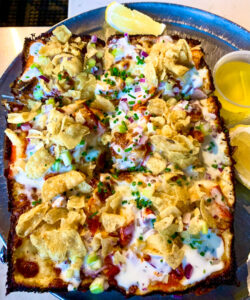 Lobster Roll Pizza from Grandma Bob's in Corktown Detroit, MI. Read the full review at www.thebite2night.com